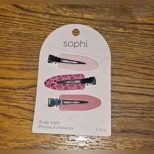 Sophi 3pk Crease Less Hair Clips BNIB